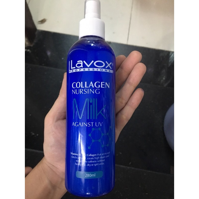 Xịt dưỡng  collagen lavox xanh 280 ml