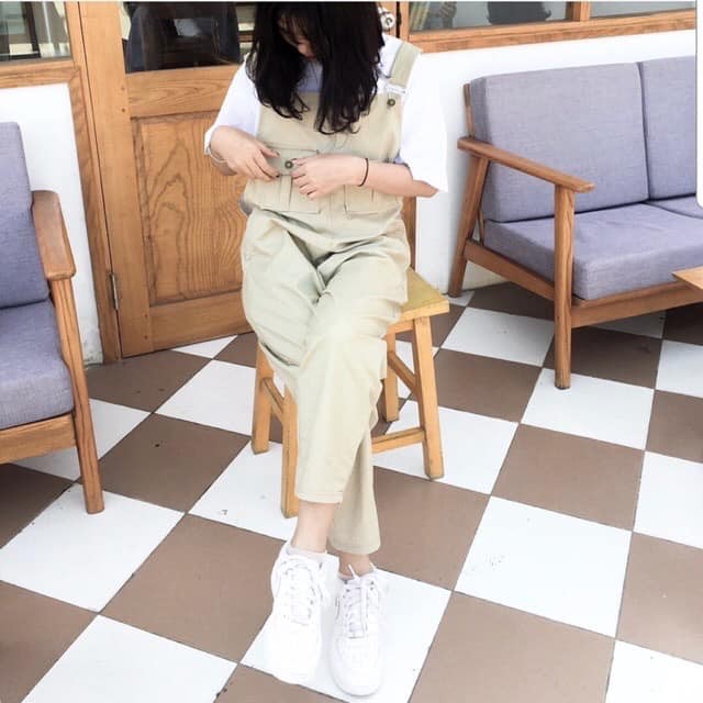 Yếm kaki đơn giản thời trang | BigBuy360 - bigbuy360.vn