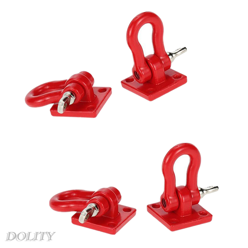 [DOLITY]4PCS 1/10 RC Rock Crawler Truck Steel Tow Hook for Axial SCX10   D90