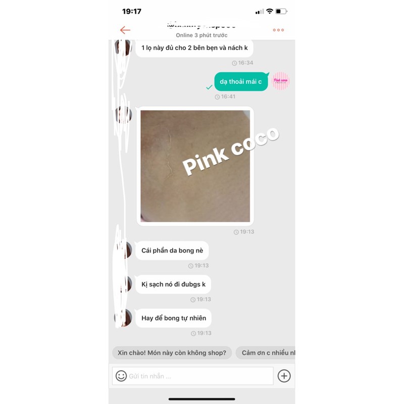 Kem ngừa thâm nách Pink coco