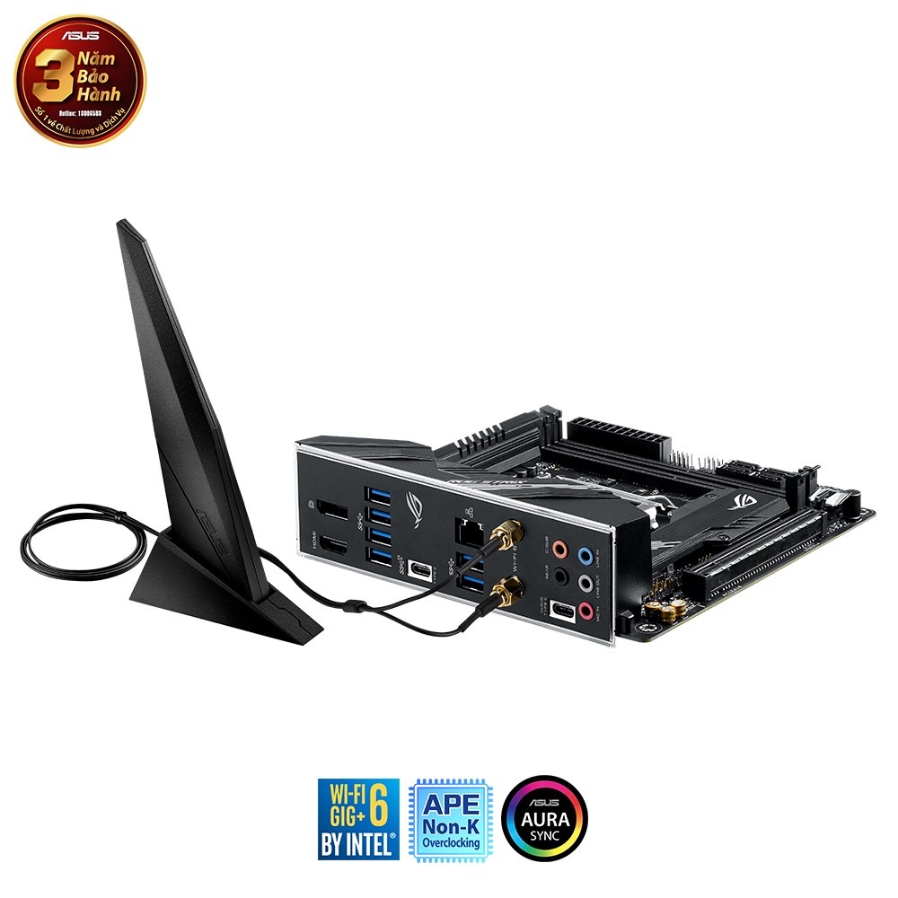 Mainboard ASUS Rog Strix B460-I Gaming (Intel B460 | LGA 1200 | Mini ITX | 2 khe Ram DDR4)