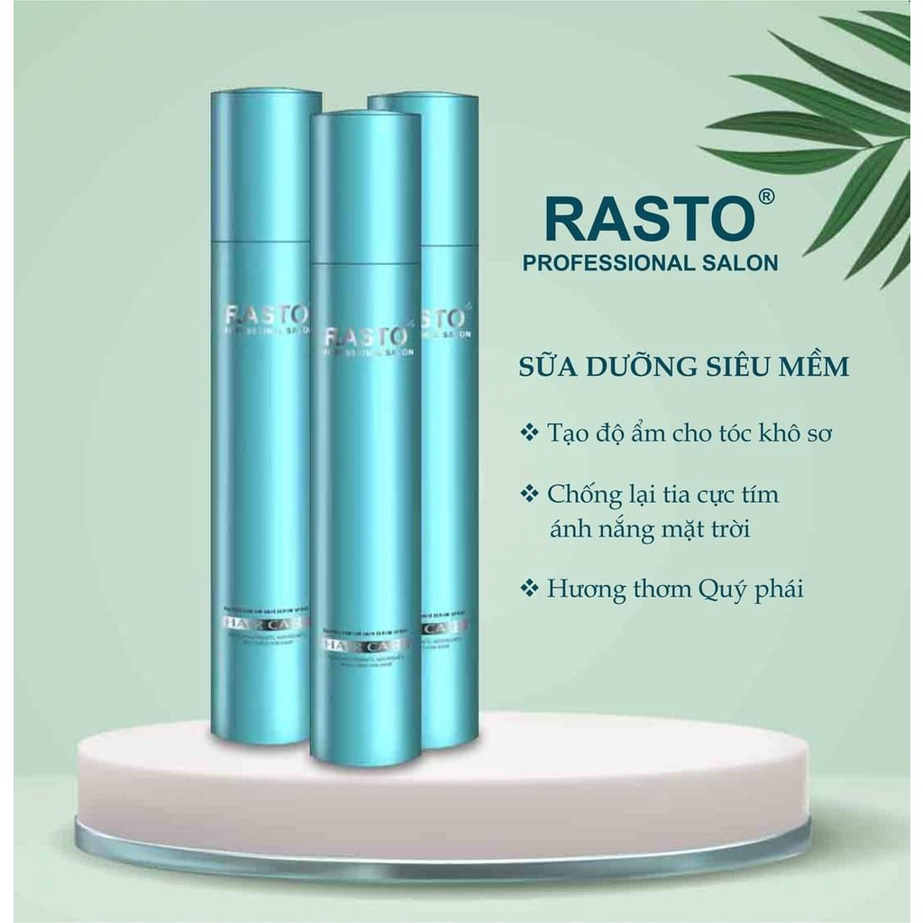 Xịt Dưỡng Tóc Rasto Xanh Cao Cấp 150ml Chính Hãng Mẫu Mới Nhất - Hair Care Q4