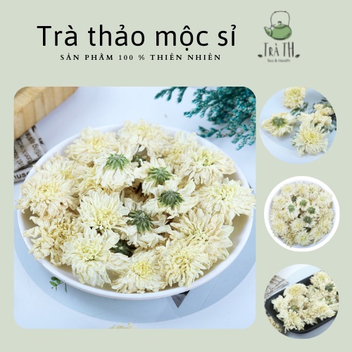 (ảnh thật + video) trà hoa cúc trắng mát gan dễ ngủ trà thảo mộc sỉ lọ 500ml