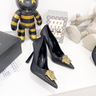 Giày cao gót versace tag khoá gót nhọn fullbox