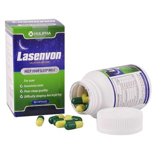 Lasenvon, trị mất ngủ, tạo lập giấc ngủ tự nhiên, ngủ sâu hơn, an toàn, hiệu quả, lọ 60 viên