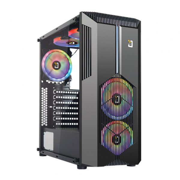 Vỏ case Jetek Beryl-2 (BLACK)-Tặng 2 Fan RGB