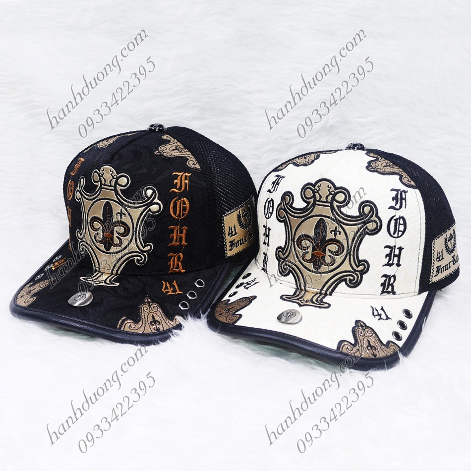 Nón kết lưới vá cotton cao cấp thêu số 41 và nhiều hoa tiết thời trang phù hợp cho cả nam và nữ