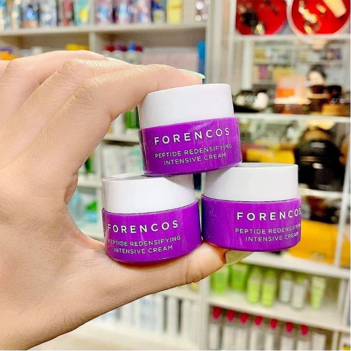 Kem Forencos tím mini size 10ml Hàn Quốc Zuka Beauty dưỡng da ban đêm cấp ẩm căng bóng hỗ trợ nám tàn nhang