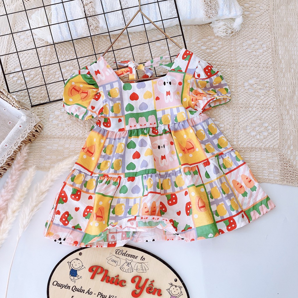 Sale !!! Váy Đũi Hoa Quả-Thỏ- Cà Rốt Cho Bé (9-21kg) (SP001564 ) Shop Phúc Yến