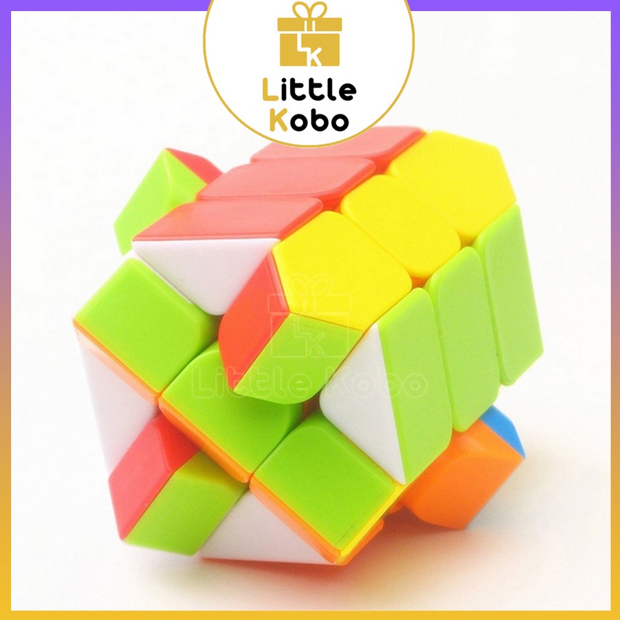 Rubik Fisher Cube Stickerless MoYu Meilong MFJS Rubic Biến Thể Đồ Chơi Trí Tuệ