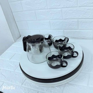 🌲Bộ Bình Lọc Trà Thủy Tinh Chịu Nhiệt. Lõi lọc trà có thể tháo rời vệ sinh và đổ bã như clip ạ