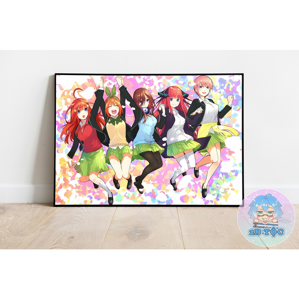 TRANH POSTER A3 NAKANO MIKU (14) ANIME MANGA NHÀ CÓ 5 NÀNG DÂU 5-TOUBUN NO HANAYOME GOTOUBUN NO HANAYOME - 2D TỘC SHOP