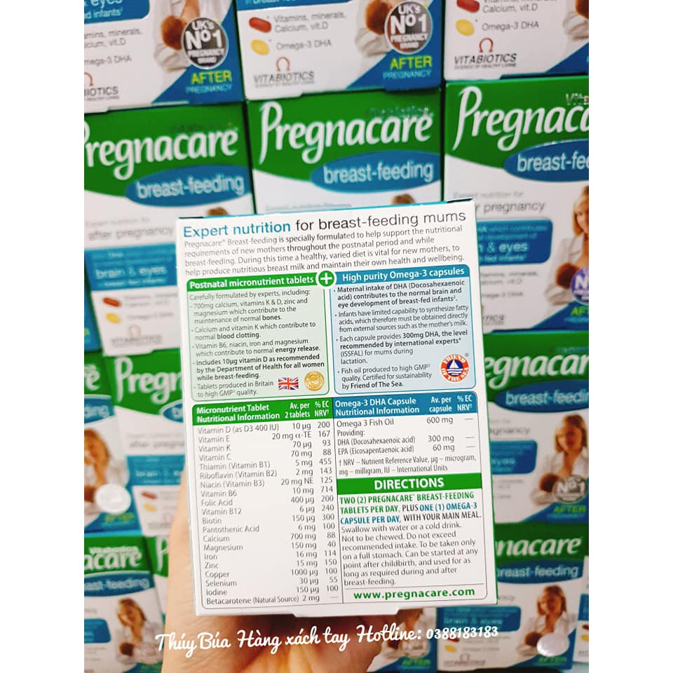 Vitamin tổng hợp cho mẹ sau sinh Pregnacare Breastfeeding