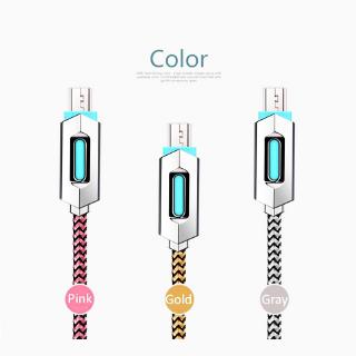 Micro USB Glowing Cable Fast Charging Data Line For Apple iPhone Android Type-C Adapter
