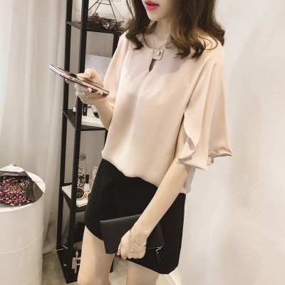 Áo Sơ Mi Chiffon Tay Ngắn Dáng Rộng Plus Size Thời Trang Mùa Hè Hàn Quốc 2022 Cho Nữ