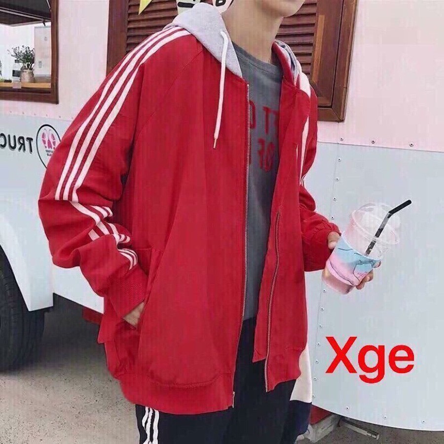 ÁO KHOÁC DÙ 3 Line Nón Xám (Có Form Rộng XL) | BigBuy360 - bigbuy360.vn