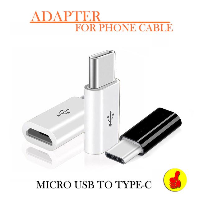 1X Đầu chuyển đổi cổng Micro USB sang type-C cho điện thoại Android