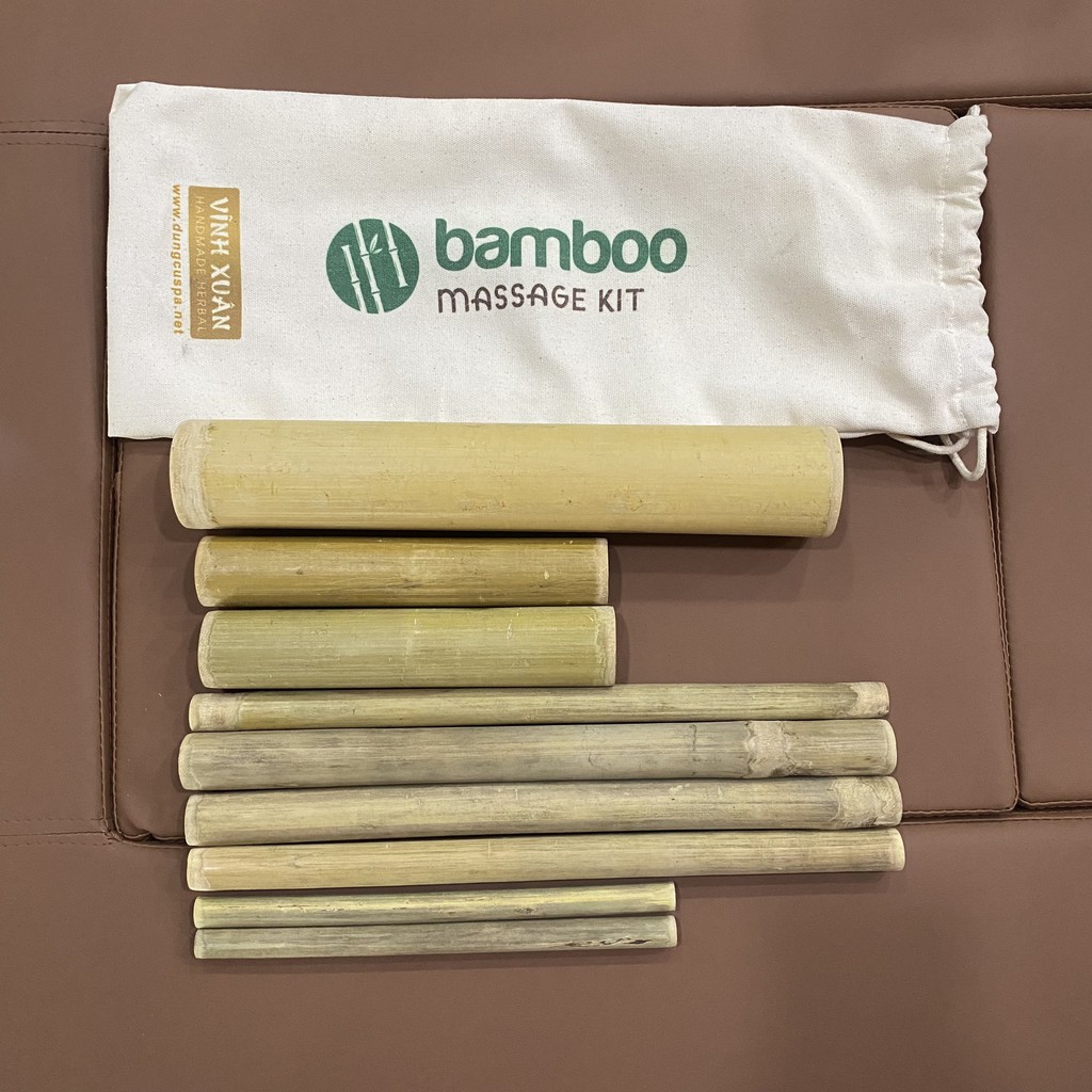 Bộ tre massage-Ống rỗng