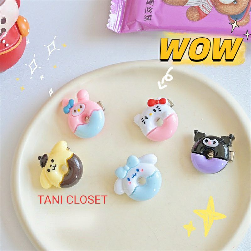 Kẹp tóc mini Sanrio Hình Bánh Vòng