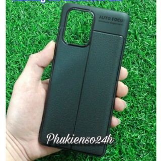 Ốp lưng Samsung Galaxy Note 10 Lite Vân da Auto Focus ( Đen )