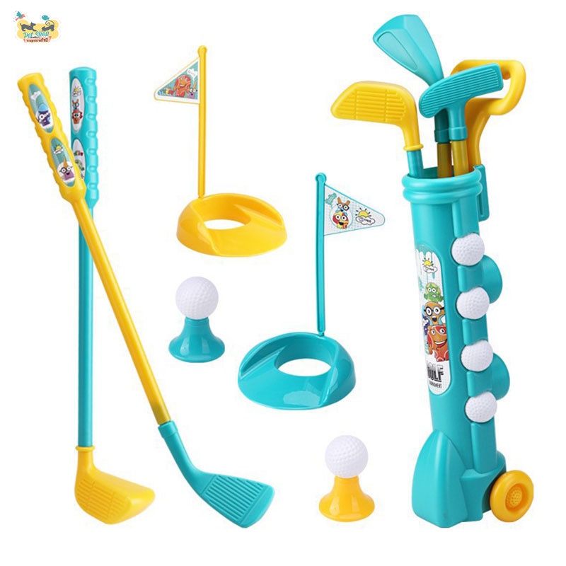 Bộ Đồ Chơi Đánh Golf Mini Kèm Bánh Xe Dành Cho Trẻ Em
