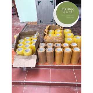 Băng dính cuộn 1kg lõi lỗ,cọc 6 cuộn
