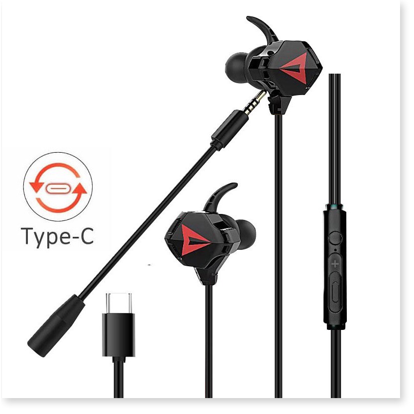 Tai nghe Gaming G-901 chuẩn Type-C/3.5 mm có Mic âm thanh chuẩn Stereo chuyên Game Mobile, PC PUBG/ROS/FreeFire