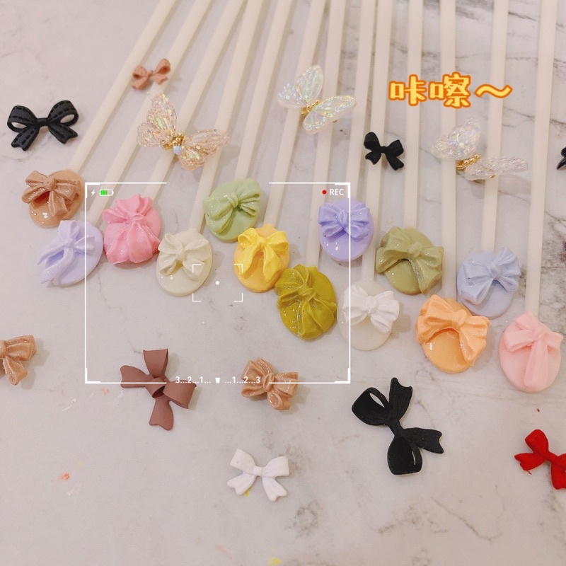 Khuôn nơ làm charm nails resin UV