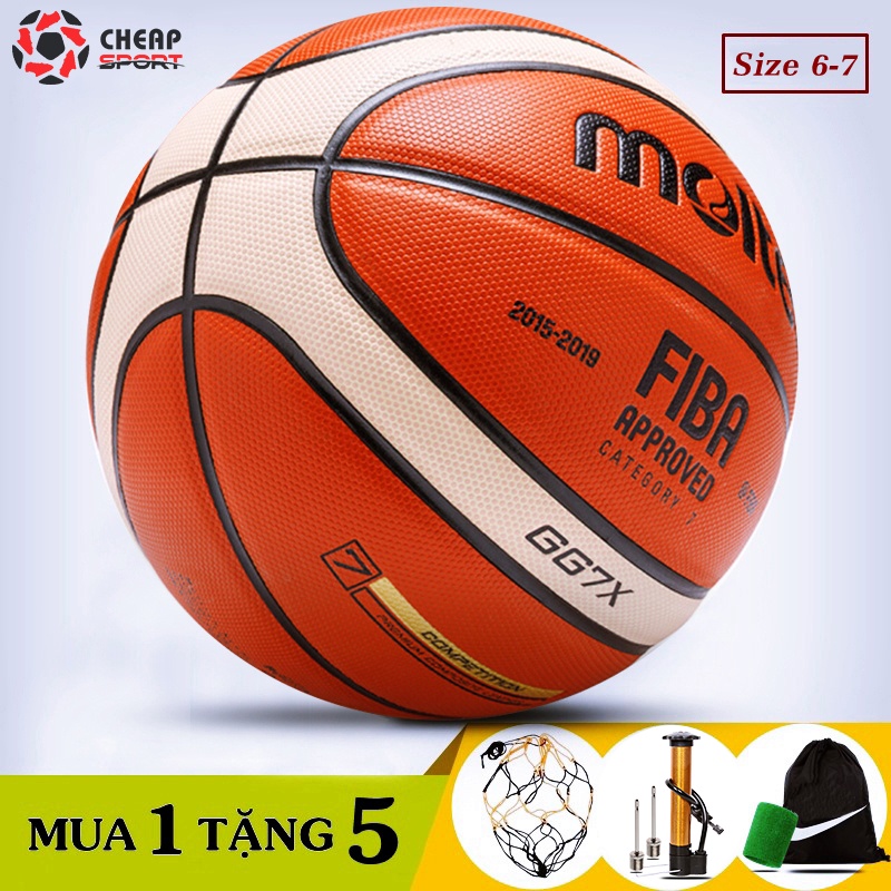 Bóng Rổ Molten Chính Hãng Số 5 6 7 Cao Su, Da PU Cao Cấp Đủ Size Trẻ Em Người Lớn Thi Đấu Sân Bóng Rổ Outdoor & Indoor