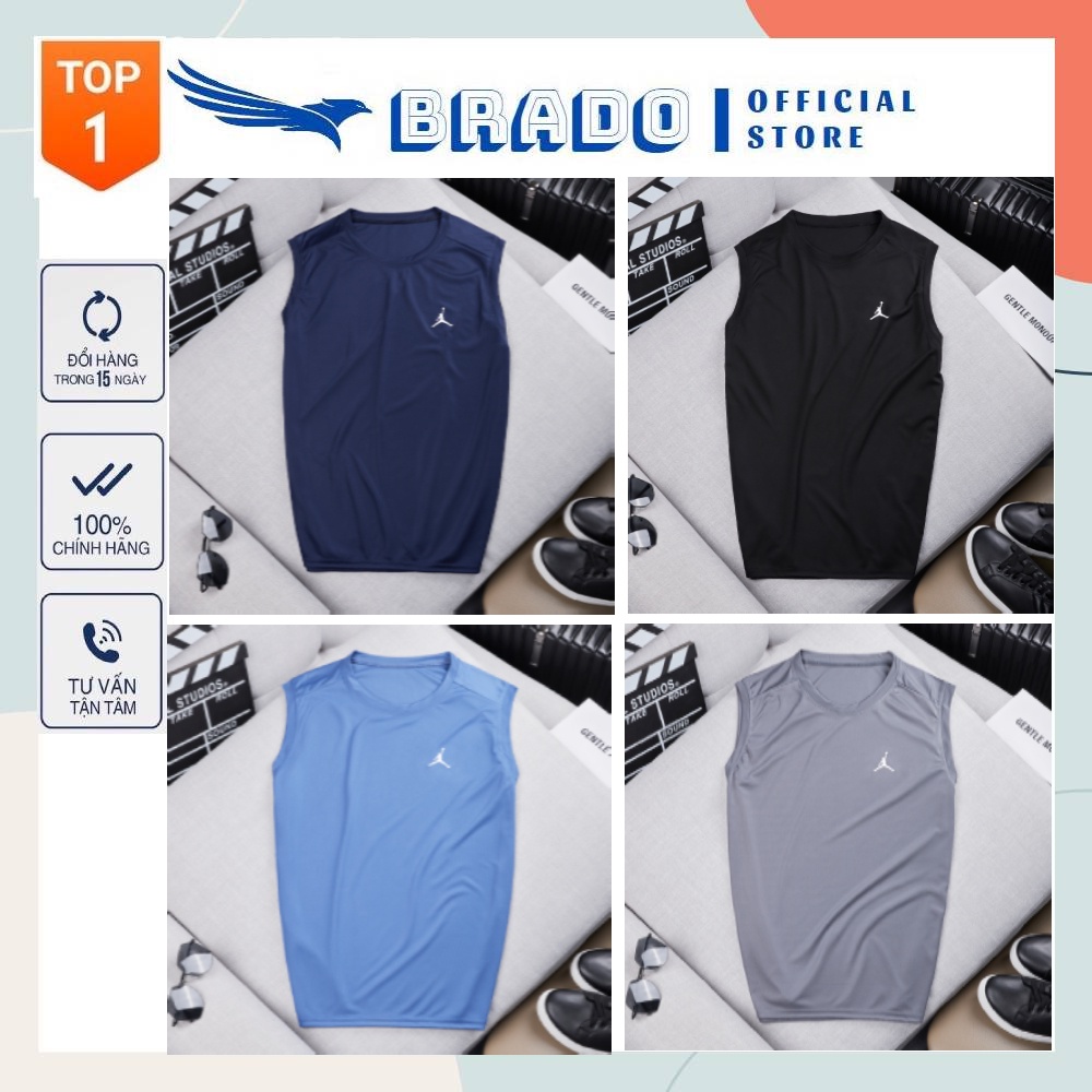 Áo ba lỗ nam, áo sát nách nam 𝐉𝐎𝐑 𝐃𝐀𝐍 chất vải thể thao siêu mát, mềm mịn, co giãn, thấm hút mồ hôi tốt