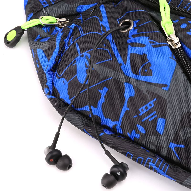 Túi Đeo Hông Chống Nước Có Lỗ Xỏ Tai Nghe Thời Trang