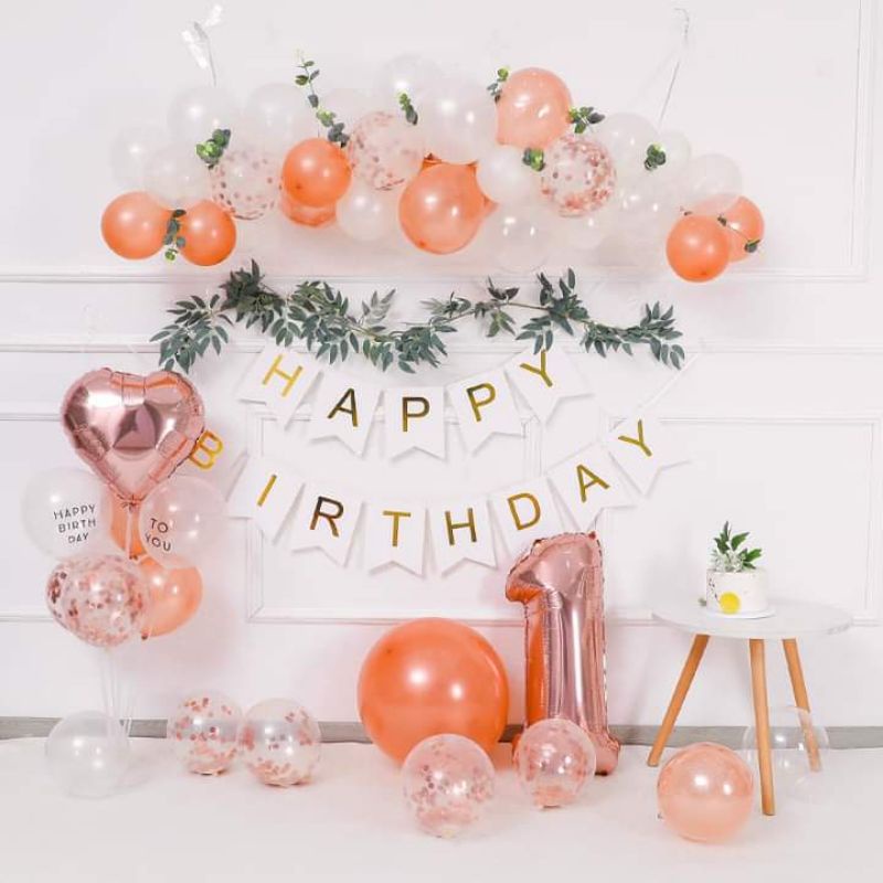 SET BÓNG TRANG TRÍ SINH NHẬT MẪU MỚI HÀN QUỐC