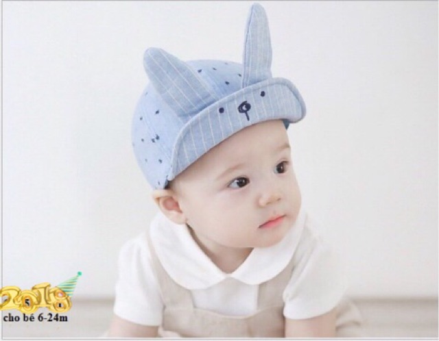 Nón tai thỏ cực cute cho bé từ 6 tháng -3 tuổi