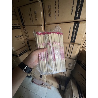 100 đôi đũa gỗ Nhật Bản kèm Tăm