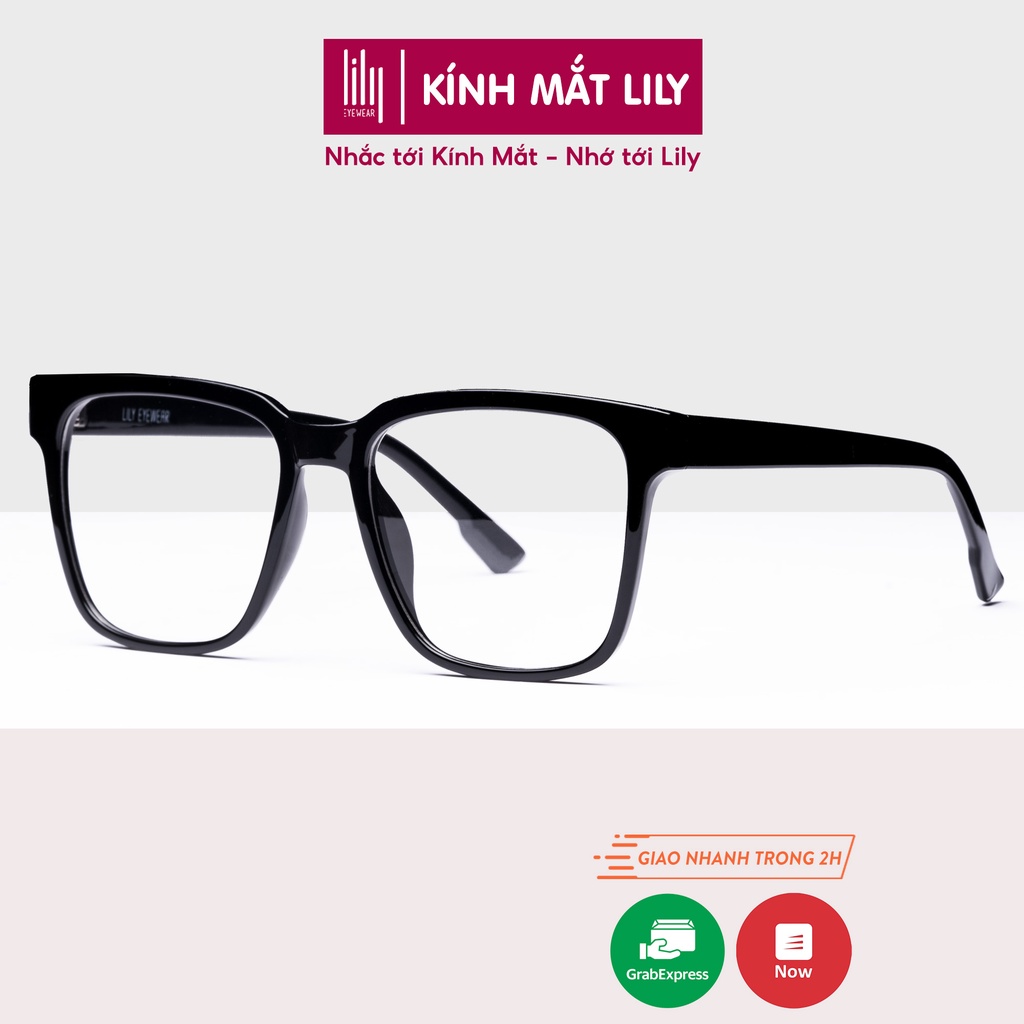 Gọng kính Nam Nữ Lilyeyewear mắt Vuông to chống bụi đi đường C0004