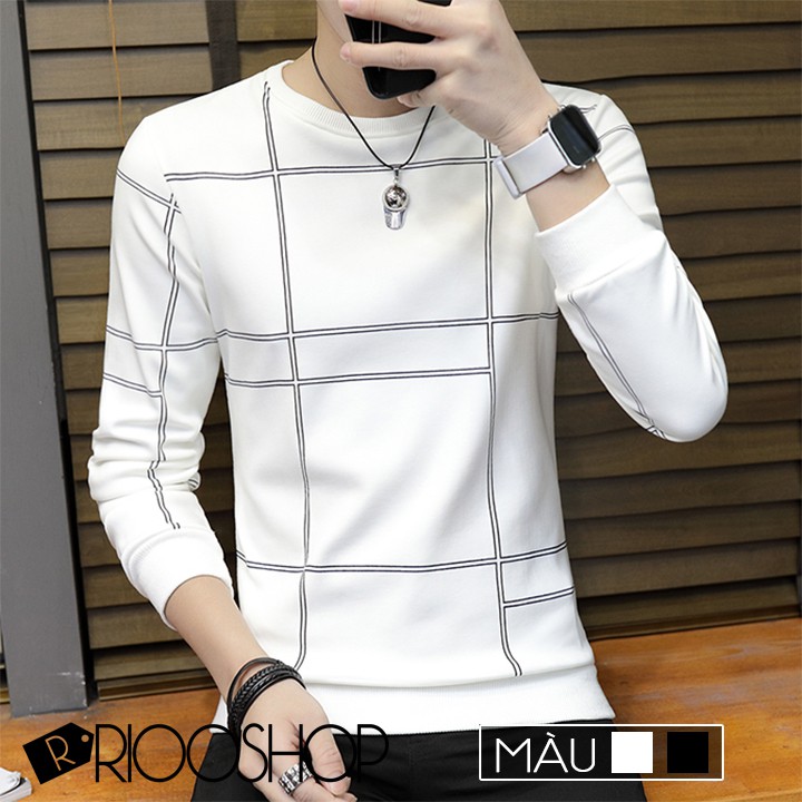 Áo thun nam tay dài hàn quốc họa tiết cá tính mới RKL041 - áo phông nam dài tay đẹp Riooshop