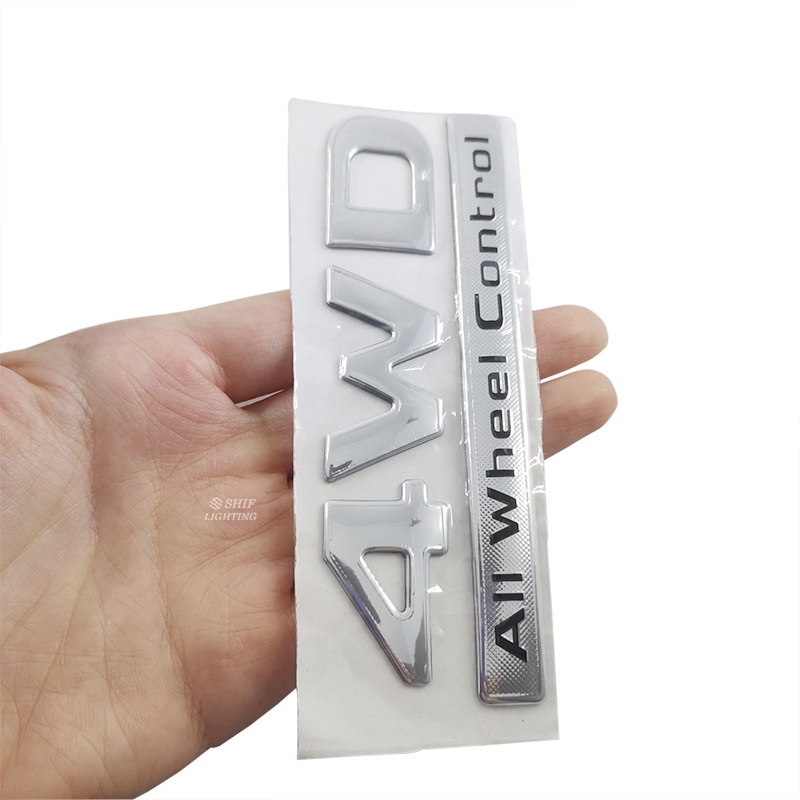 1 X ABS 4WD Logo Chữ Logo Dán Trang Trí Xe Hơi