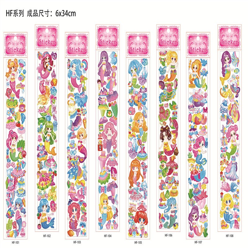 Sticker nổi dây dài 6x34cm