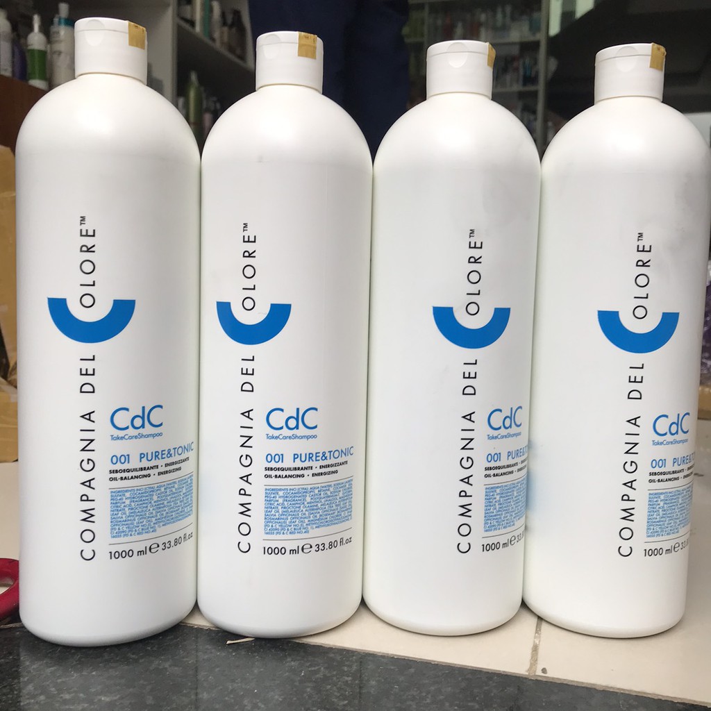 Dầu gội hạn chế gàu, ngăn rụng tóc CDC DEL COLORE 001 PURE & TONIC 1000ml
