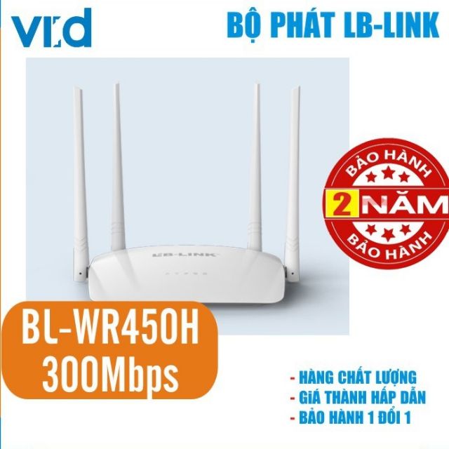 Phát sóng kiêm kích sóng 4 râu LBLink WR450H - Chính hãng bảo hành 24 tháng #5