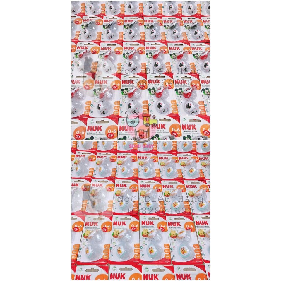 Bộ 2 ti giả NUK Silicone Disney Sleeptime