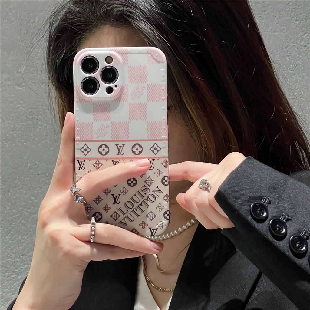 Ốp Điện Thoại Nhựa Cứng In Logo LV Cho iPhone14 13 12 Mini 11 PRO MAX 6 / 6s 7 / 8plus SE2 X / XS XR XSMAX #Hg5150
