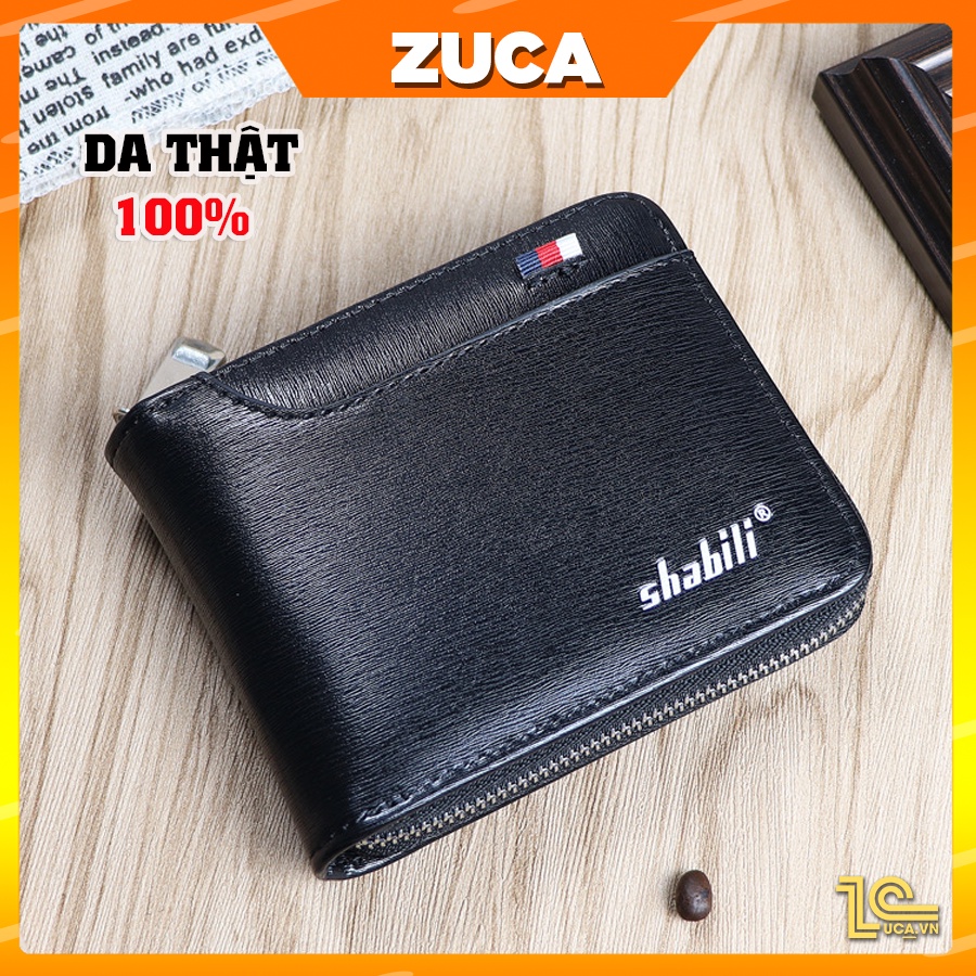 Ví Nam Da Bò Dáng Đứng Chính Hãng ZUCA - Bảo Hành 12 tháng AN10