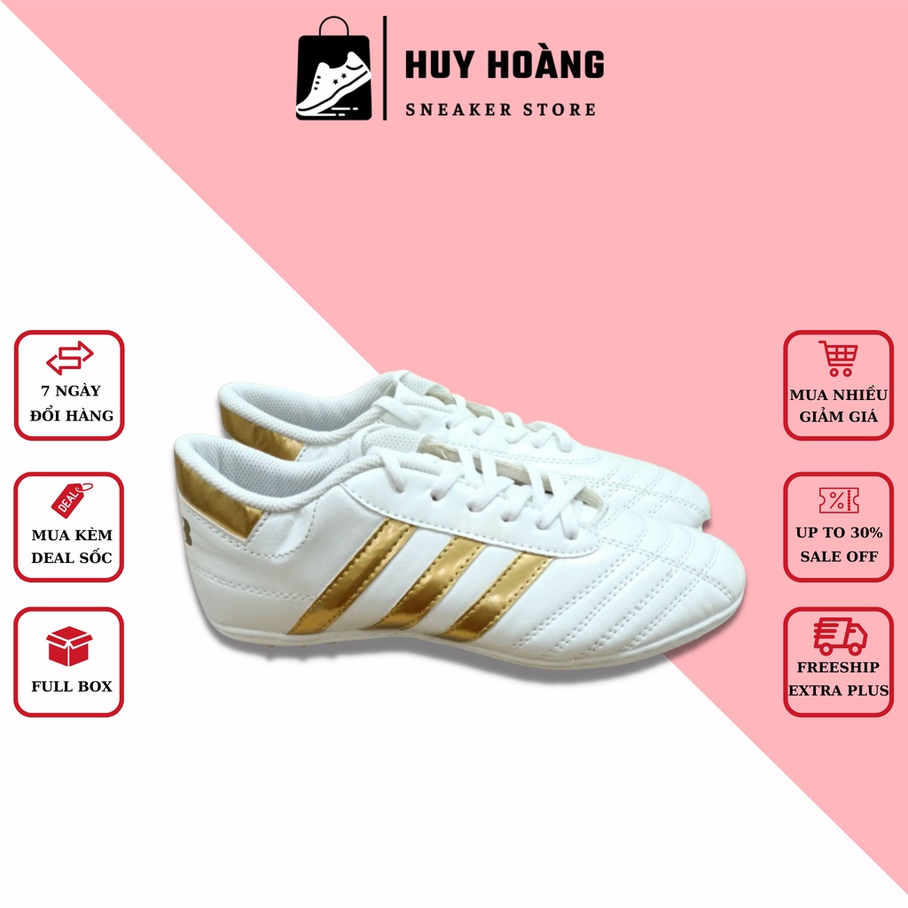 Giày Đá Banh 3 Sọc Sân Cỏ Nhân Tạo CT3 Khâu Đế - Giày Đá Bóng Phủi Cao Cấp CT3 [Full Box]