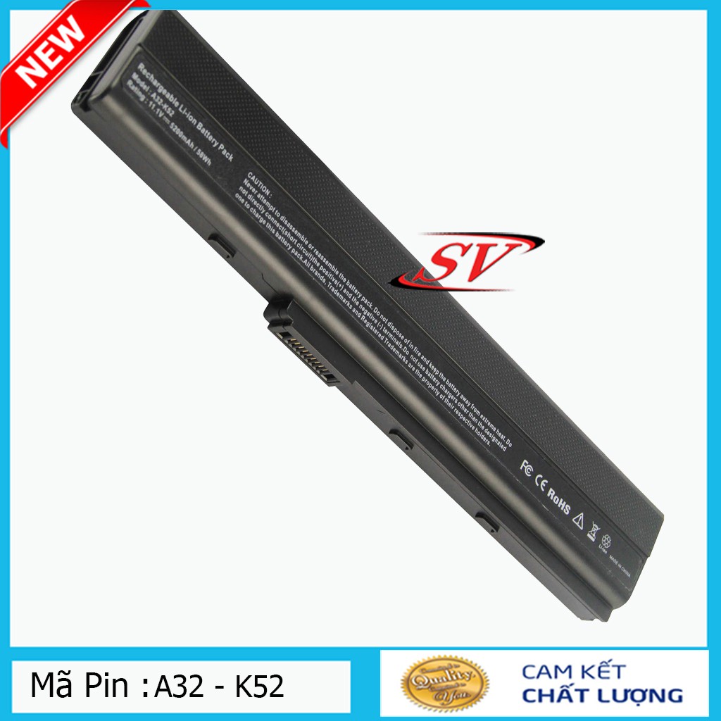 Pin Laptop Asus K52 K42 K62 A40 A42 A52 A62 A40JA A42D A52F B53 F85 F86 X42 X52 X67 X5 X8 P42 P52 P62 P82 N82