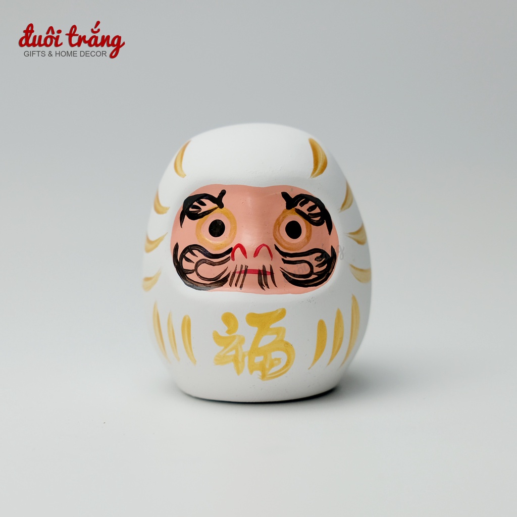 Daruma đất nung Lemiao 5cm - 3 màu