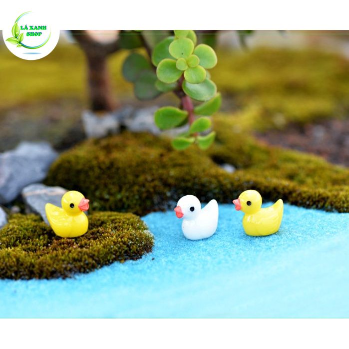 Tiểu Cảnh Vịt Con Mini, Phụ Kiện Trang Trí Tiểu Cảnh Chậu Kiểng, Sen Đá , Xương Rồng (&lt;2cm)