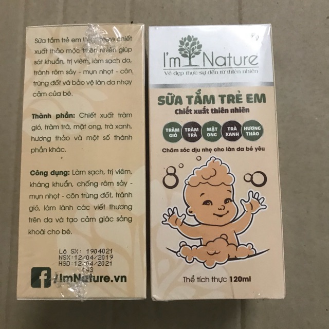 Sửa tắm trẻ em  ( bao hàng chính hảng cty)