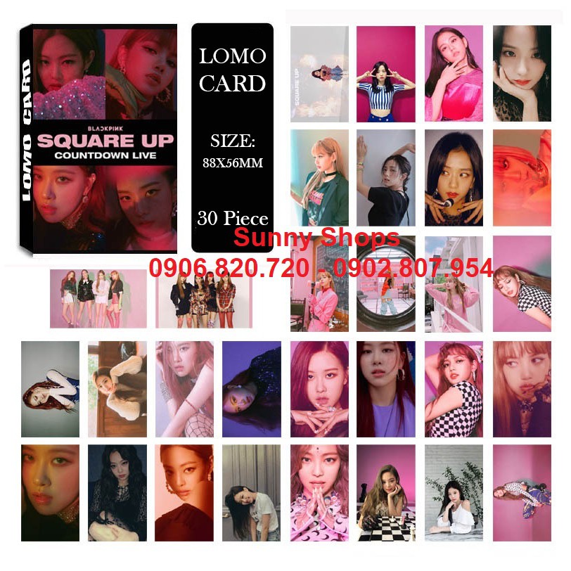 Lomocard 30tấm hình có hộp nhóm BlackPink và thành viên Jennie, Jisoo, Lisa, Rose | BigBuy360 - bigbuy360.vn
