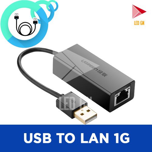 FLASH SALE Cổng Chuyển Đổi USB 3.0 - LAN 1GB ( Hỗ trợ Phần Mềm LED Mplayer ) HOT